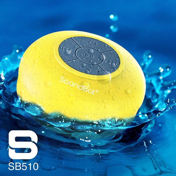 SoundBot&reg; SB510 HD Water Resistant Bluetooth 3.0 Shower Speaker, Handsfree Portable Speakerphone with Built-in... N4