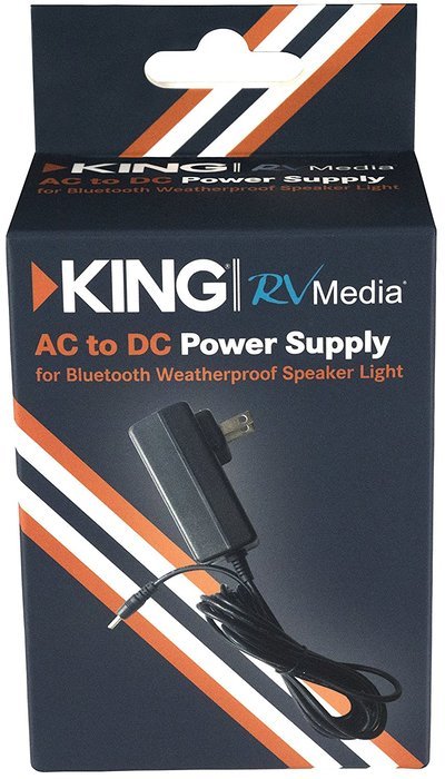 KING RVM50 AC to DC Adapter for KING RVM Series Bluetooth Speakers/Lights N3