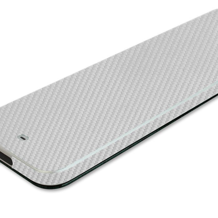 Skinomi TechSkin - Apple TV 2015 (4th Gen) Silver Carbon Fiber Full Body Skin / Front & Back Wrap Clear Film /... N5