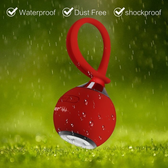 Besteker Outdoor Silicon Drop Resistantance Portable Wireless Speaker Waterproof Bluetooth Speaker Green N9