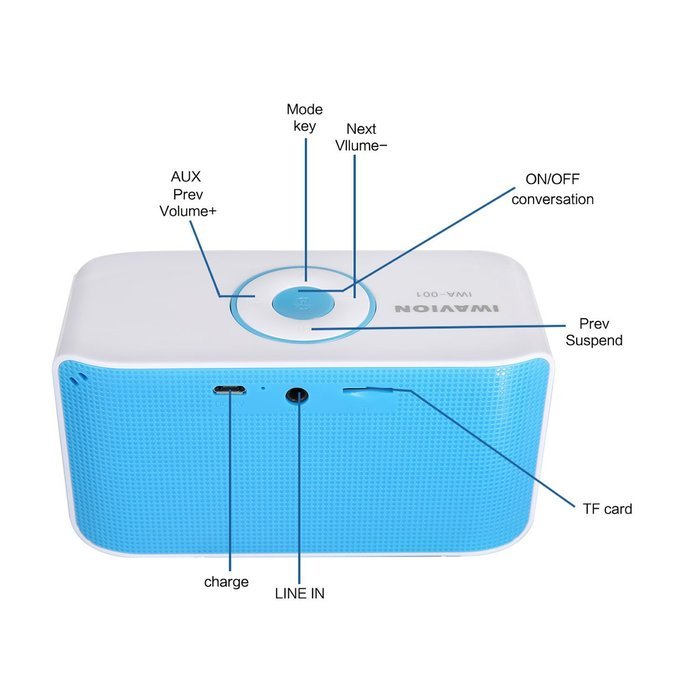 Bluetooth Speakers, IWAVION Wireless Portable Speaker Super Bass with Dual Drivers Sound Loud Music Player Build-in... N9