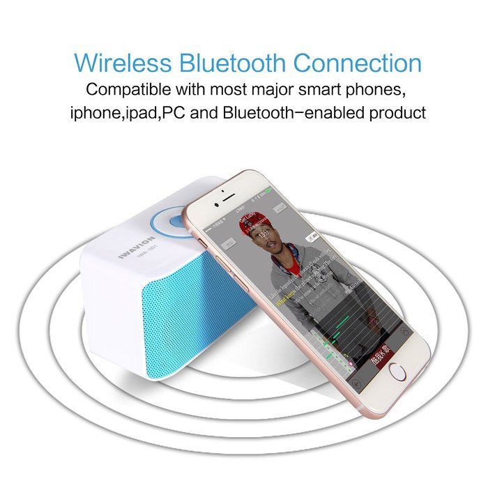 Bluetooth Speakers, IWAVION Wireless Portable Speaker Super Bass with Dual Drivers Sound Loud Music Player Build-in... N10