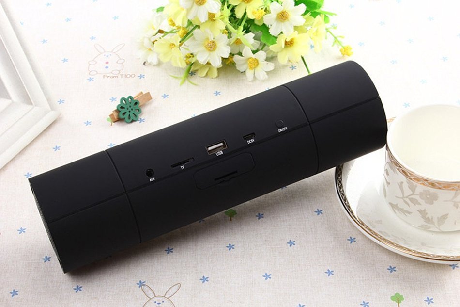 PowerLead Pspe PSP001 Bluetooth speakers 3D-Tumbler NFC Portable Wireless Speaker Stereo With Mic FM-Radio AUX... N8
