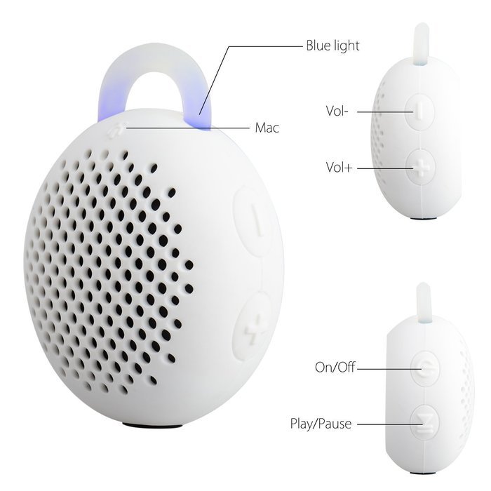 Gshine Waterproof Speaker-01 Siren WS-01 Driver Portable Speakers, Bluetooth Shower Speaker for Outdoor/Indoor... N4