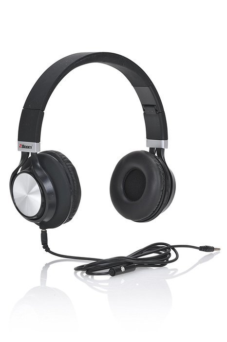 2 BOOM Trainer Wired In Ear Digital Comfort Buds with Microphone Headphones Black