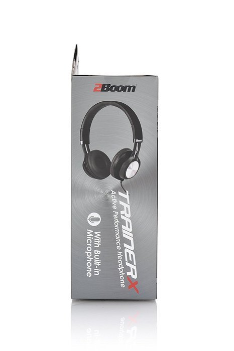 2 BOOM Trainer Wired In Ear Digital Comfort Buds with Microphone Headphones Black N4