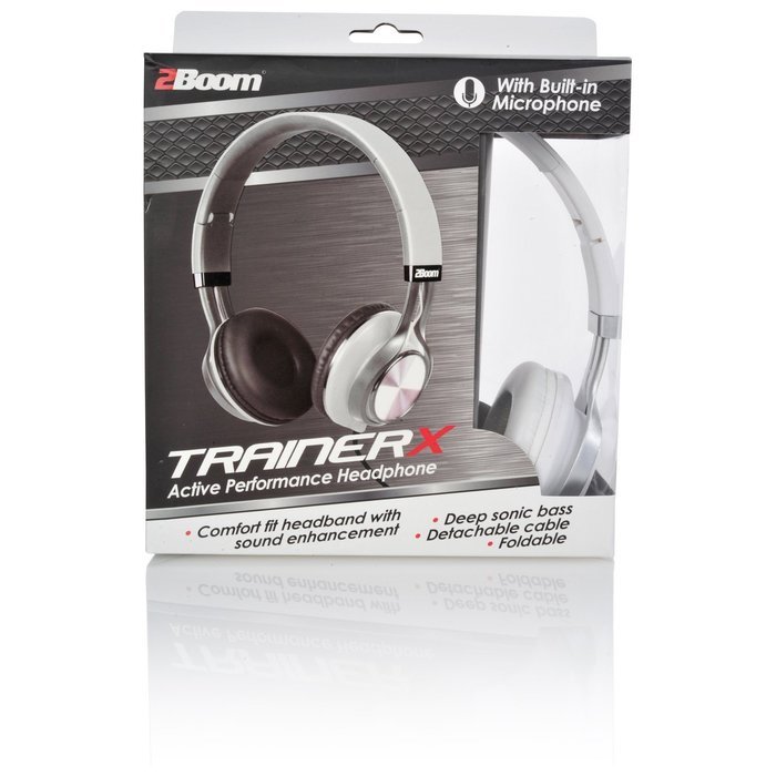 2 BOOM Trainer Wired In Ear Digital Comfort Buds with Microphone Headphones Black N10