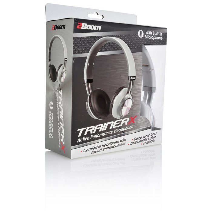 2 BOOM Trainer Wired In Ear Digital Comfort Buds with Microphone Headphones Black N12