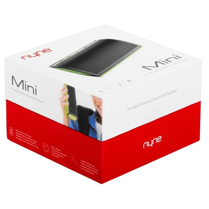 NYNE Multimedia Inc Mini Portable Bluetooth Speaker (White/Purple) N5
