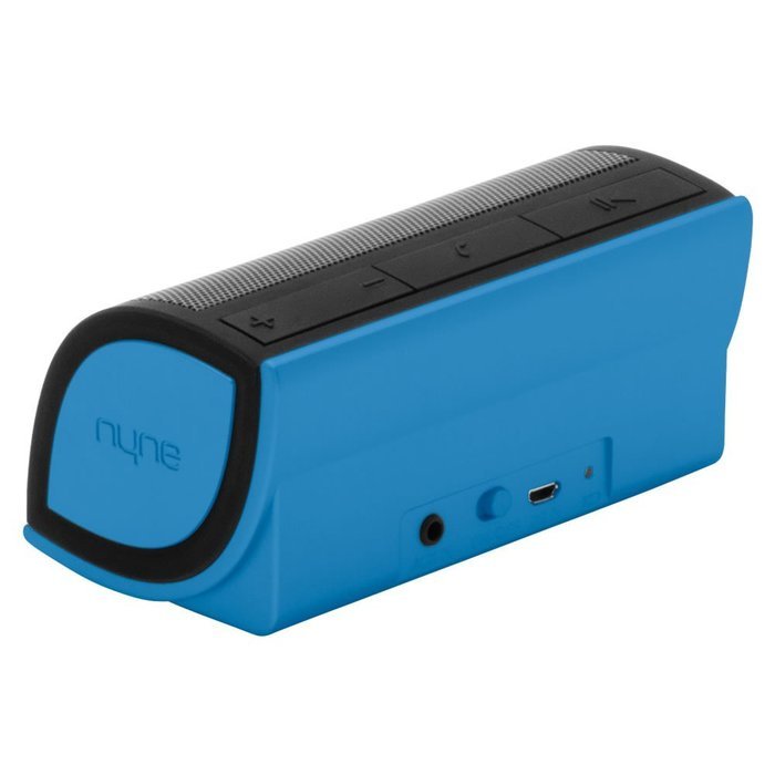 NYNE Multimedia Inc Mini Portable Bluetooth Speaker (White/Purple) N15