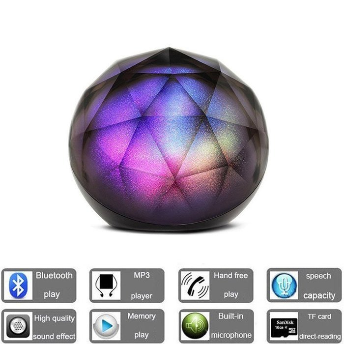 DRILLPRO LED Color Changing Bluetooth Speaker,Portable Wireless Speaker - LED Ball Speaker with Enhanced Bass,...