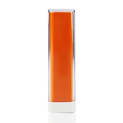Eachbid 4000mAh Portable External Power Bank(Lipstick Shape) for Phones Red N9