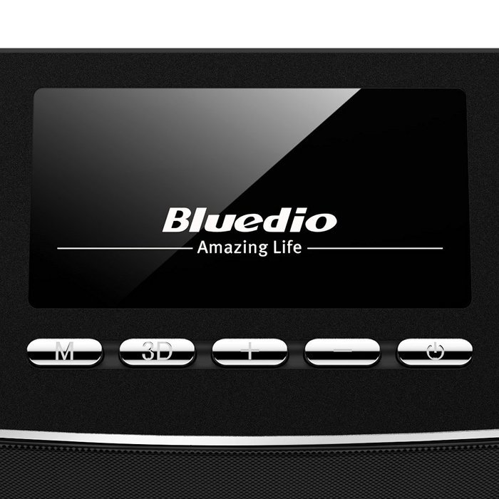 Bluedio CS-4 (Camel) Dual Drivers Portable Wireless Bluetooth Speakers Enhanced bass, Built-in Mic (Black) N3