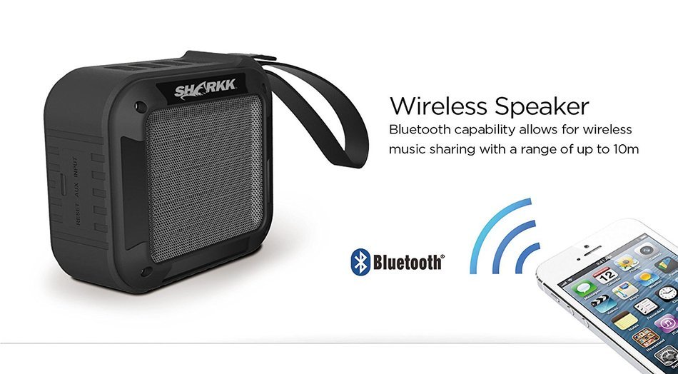 SHARKK Cube Waterproof Bluetooth Speaker 3W IPX5 Shower Speaker Wireless Portable Speaker N4