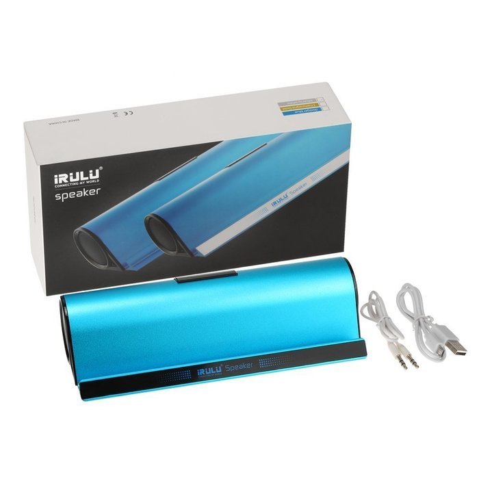 iRULU Portable Bluetooth Speaker With Stand Seat Hi-Fi Subwoofer Hands Free Design For Tablet Smartphone - Silver N16