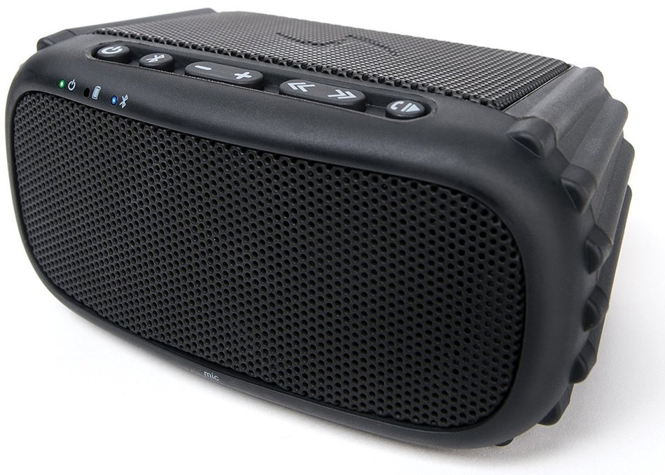 ECOXGEAR - ECOROX Rugged and Waterproof Wireless Bluetooth Speaker - Black N2
