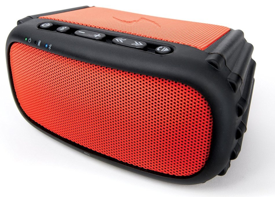 ECOXGEAR - ECOROX Rugged and Waterproof Wireless Bluetooth Speaker - Black N8