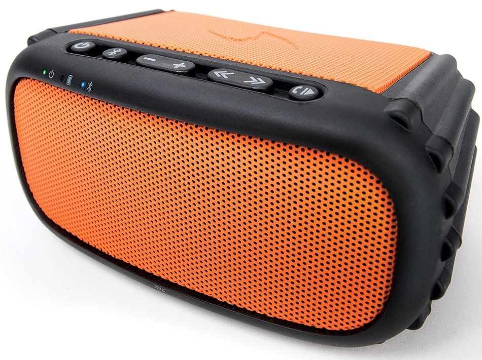 ECOXGEAR - ECOROX Rugged and Waterproof Wireless Bluetooth Speaker - Black N14