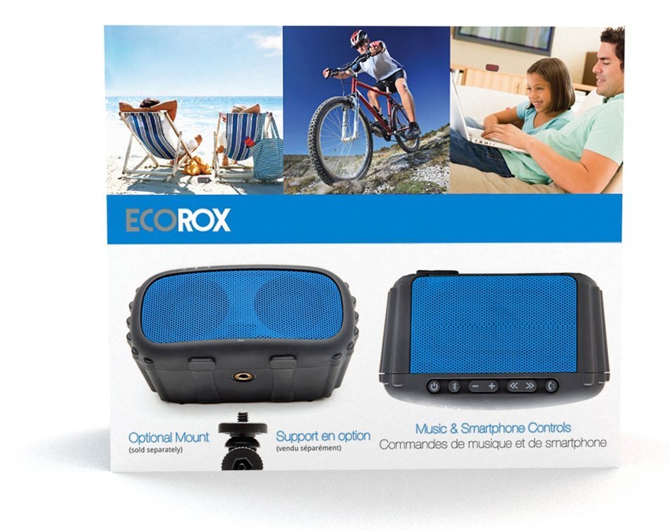 ECOXGEAR - ECOROX Rugged and Waterproof Wireless Bluetooth Speaker - Black N32