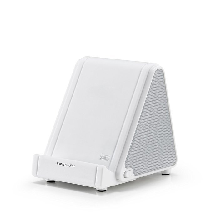 FAVI Water Resistant Indoor/Outdoor Wireless Speaker for iPod Touch and iPhone, White N2