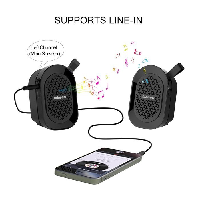2016] Dual Portable Bluetooth V4.1 True Wireless Stereo Speakers, Jabees beatBOX MINI TWS Splash Proof Wireless... N5