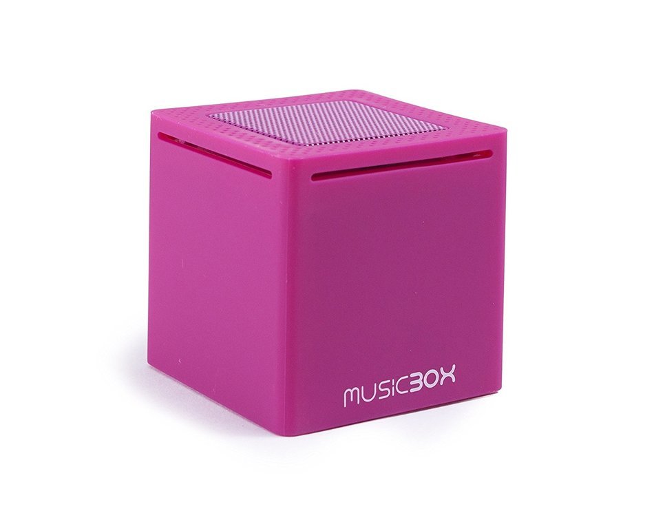 Music Box Mini - Ultra Portable Pocket Size Wireless Bluetooth Speaker (Purple)