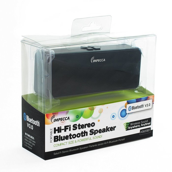 Impecca AS620BTGY Hi-Fi Stereo Bluetooth Speaker N3