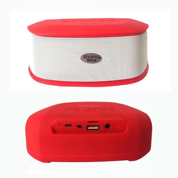 BraveGo Portable Bluetooth 3.0 Wireless Pill Speaker with Fm Radio Support, 3.5mm Connector, Built-in Microphone... N9