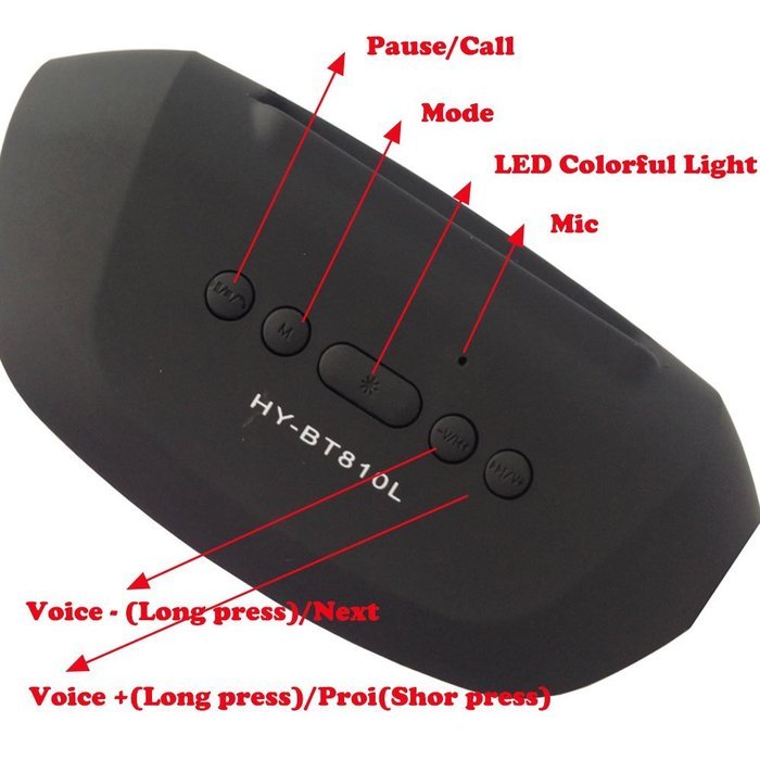 BraveGo Portable Bluetooth 3.0 Wireless Pill Speaker with Fm Radio Support, 3.5mm Connector, Built-in Microphone... N10