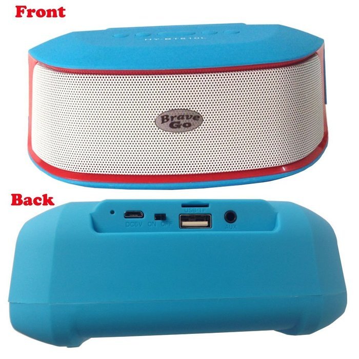 BraveGo Portable Bluetooth 3.0 Wireless Pill Speaker with Fm Radio Support, 3.5mm Connector, Built-in Microphone... N18