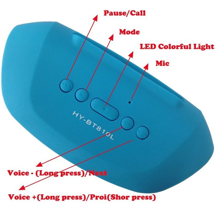 BraveGo Portable Bluetooth 3.0 Wireless Pill Speaker with Fm Radio Support, 3.5mm Connector, Built-in Microphone... N20