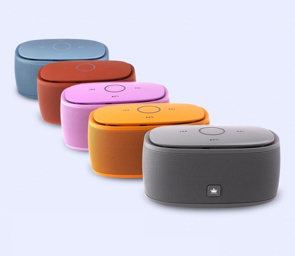 KinGone K5 Bluetooth Speaker with TF Car MP3 Player and Handsfree - 360-degree and Both of Top & Bottom Surround... N15