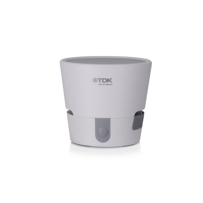 TDK Life On Record A08 TREK Mini Wireless Bluetooth Weather Resistant Portable Speaker - White N2