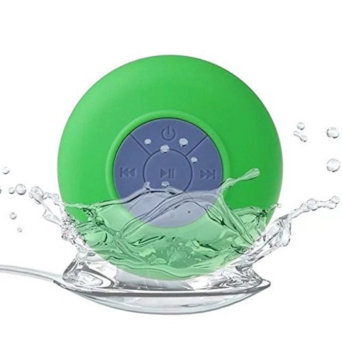 Hipipooo Portable Mini HIFI Waterproof Shower Pool Wireless Bluetooth Speaker Handsfree with Mic (Black) N21