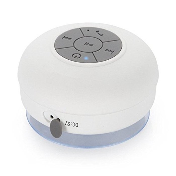Hipipooo Portable Mini HIFI Waterproof Shower Pool Wireless Bluetooth Speaker Handsfree with Mic (Black) N29