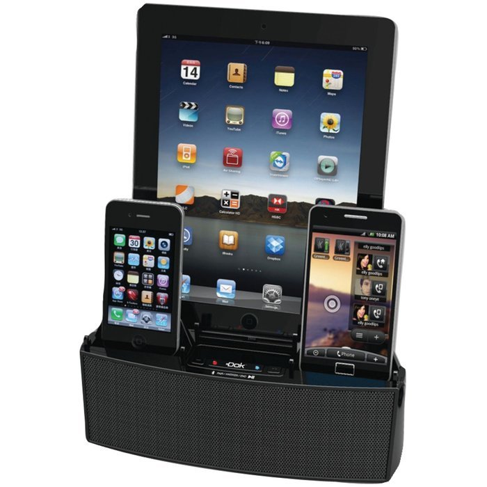 5 Port Smart Phone Charger with Bluetooth Speaker and Speaker Phone - Retail Packaging