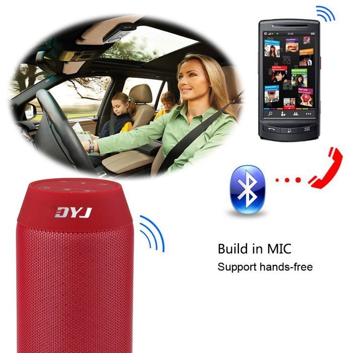DYJ? Hi-Fi Portable Wireless Bluetooth Speaker with 4 Colorful LED Light Visual Display Mode Powerful Sound for...
