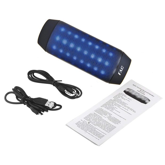 DYJ? Hi-Fi Portable Wireless Bluetooth Speaker with 4 Colorful LED Light Visual Display Mode Powerful Sound for... N10