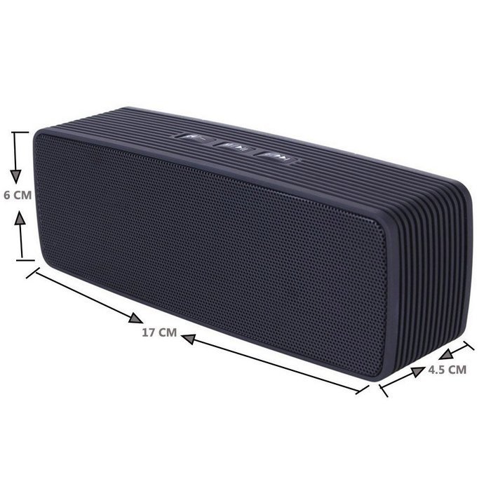 CiDoss Newest 2016 4-In-1 Mini Portable Bluetooth, Dual Wireless Speakers with Ultra Bass,Black N2