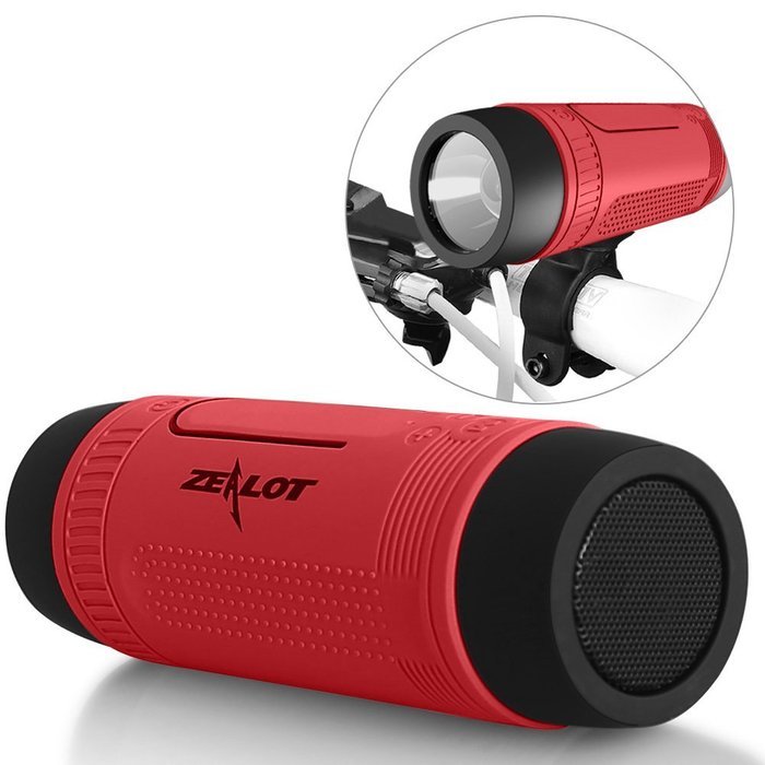 Bluetooth Bicycle Speaker Zealot S1 4000mAh Power Bank Waterproof Speakers with Full Outdoor Accessories(Bike...