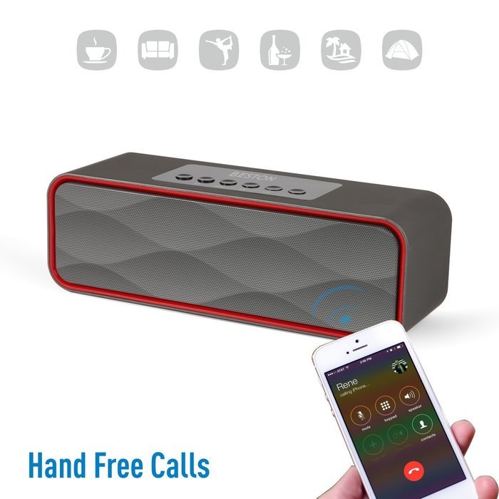 Portable Bluetooth Speakers, BESTON Premium HighDefinition Wireless