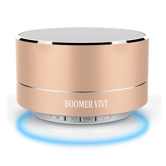 BOOMER VIVI Bluetooth Speakers With Subwoofer B19 Mini Compact Wireless Speaker With LED Light Hi-Fi Quality Sound...