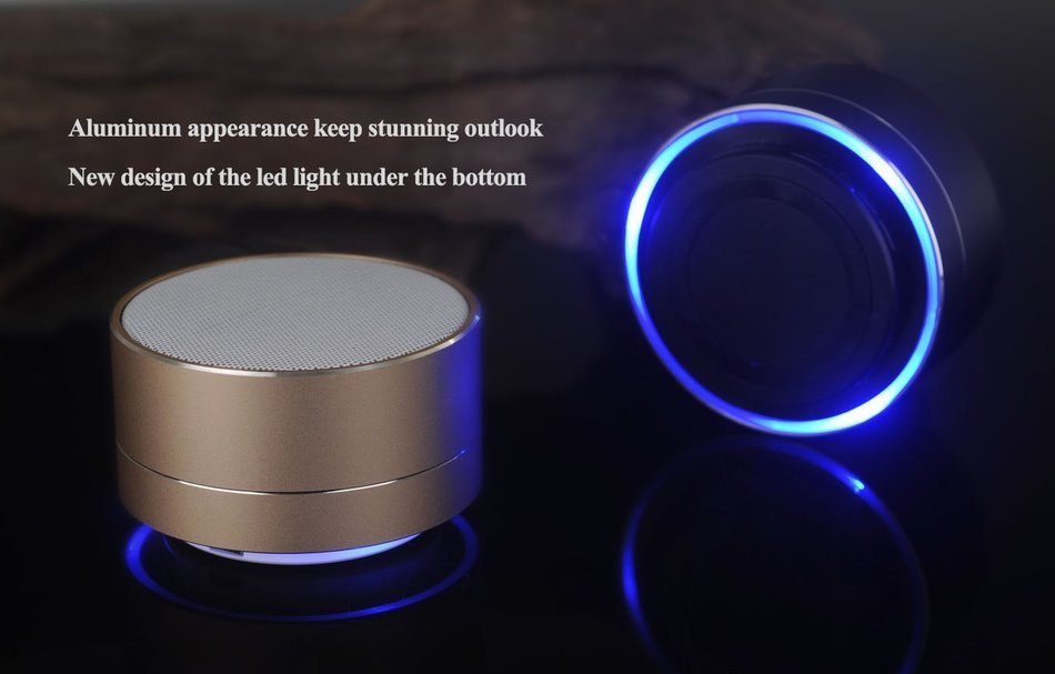 BOOMER VIVI Bluetooth Speakers With Subwoofer B19 Mini Compact Wireless Speaker With LED Light Hi-Fi Quality Sound... N9