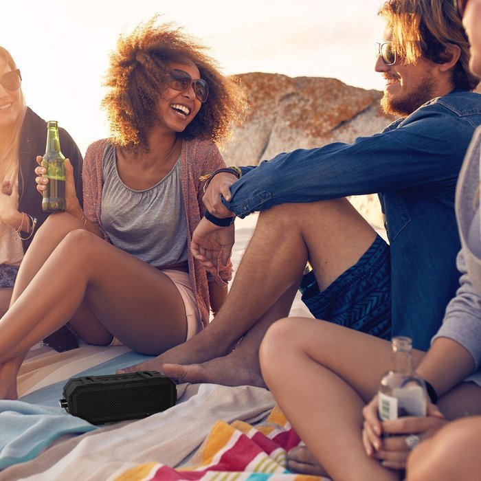 Mobility Portable Bluetooth 3.0 Speaker - Best & Loudest Stereo Wireless Rechargeable\ Shockproof Water-Resistant... N7