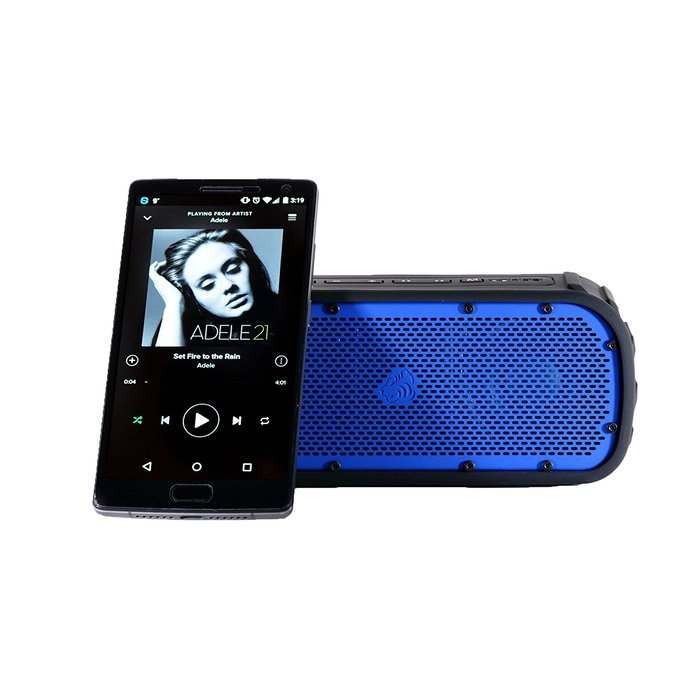 Timo Corbett I, TM-BT003-2015A-BU, Rugged and Waterproof Wireless Bluetooth Speaker (Blue) N3