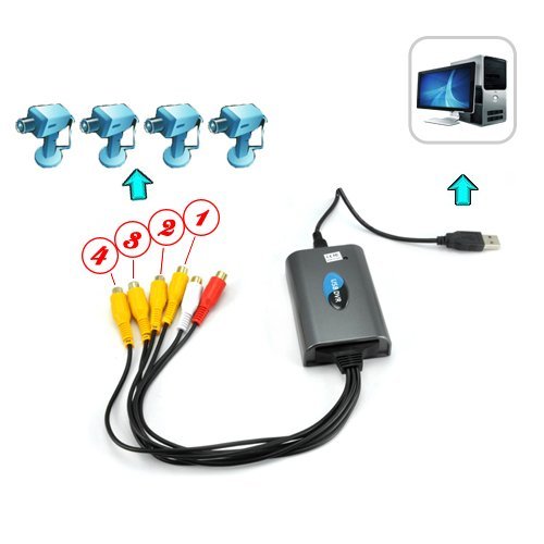 BW Super USB DVR (4 Video + 2 Audio Channels) - Grey N3