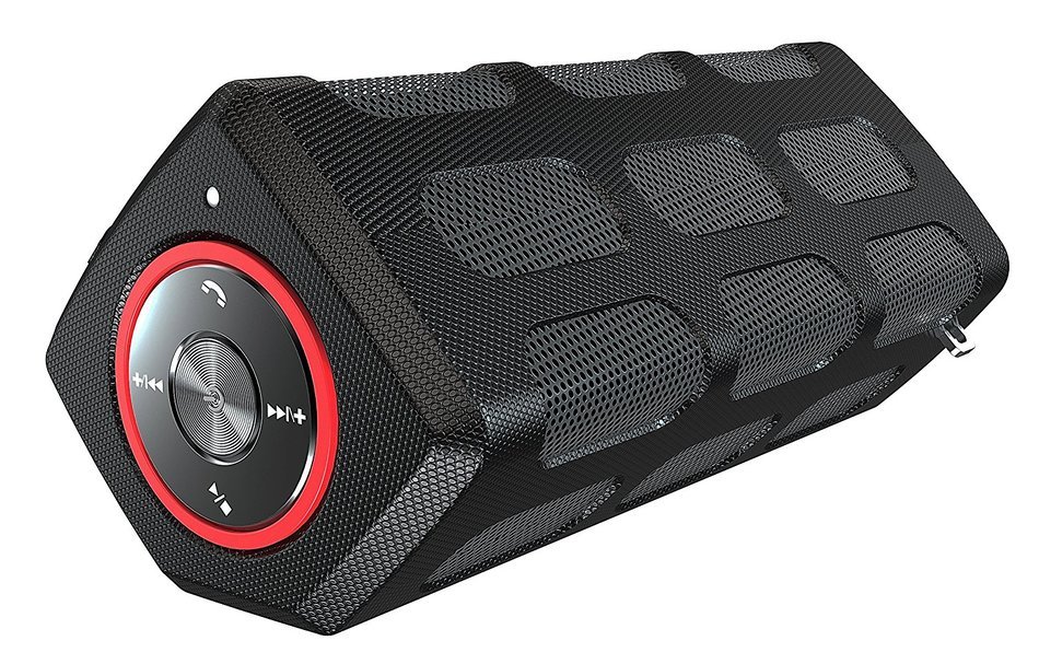 Villain Technologies Portable Waterproof Bluetooth Speakers With Built-in 7000 mAh Power Bank Dustproof Wireless...