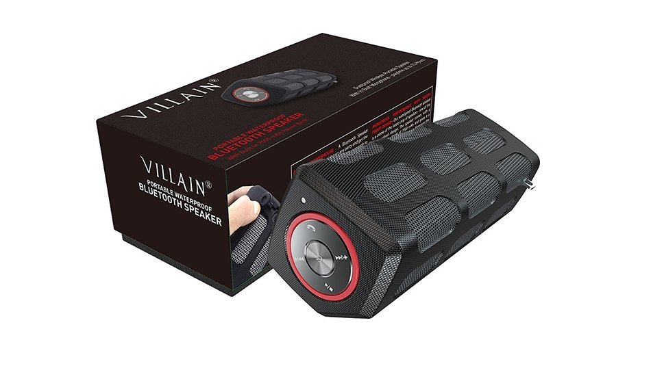 Villain Technologies Portable Waterproof Bluetooth Speakers With Built-in 7000 mAh Power Bank Dustproof Wireless... N7
