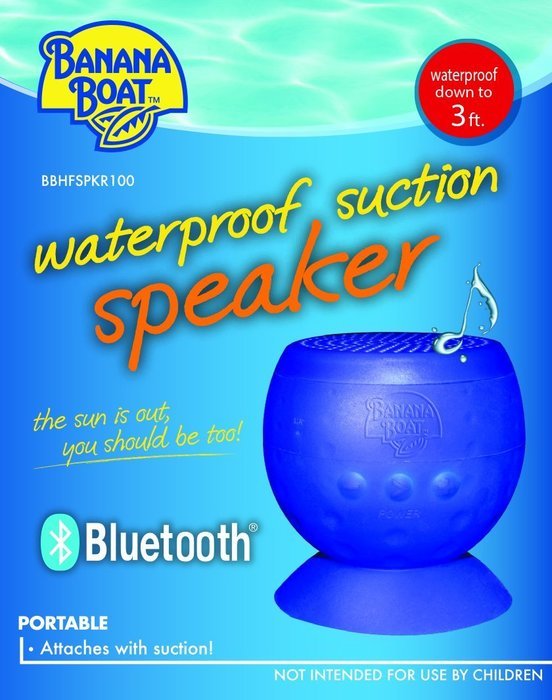 Banana Boat Waterproof Suction Bluetooth Speaker N2