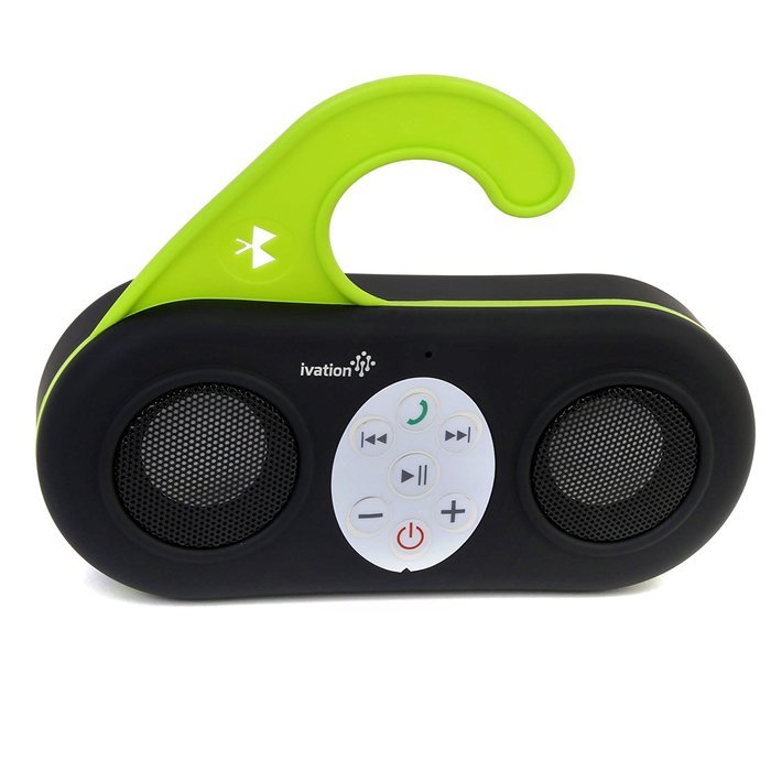Ivation IVA-400 Waterproof Wireless Bluetooth Shower Speaker and Handsfree speakerphone for All Bluetooth Devices N5